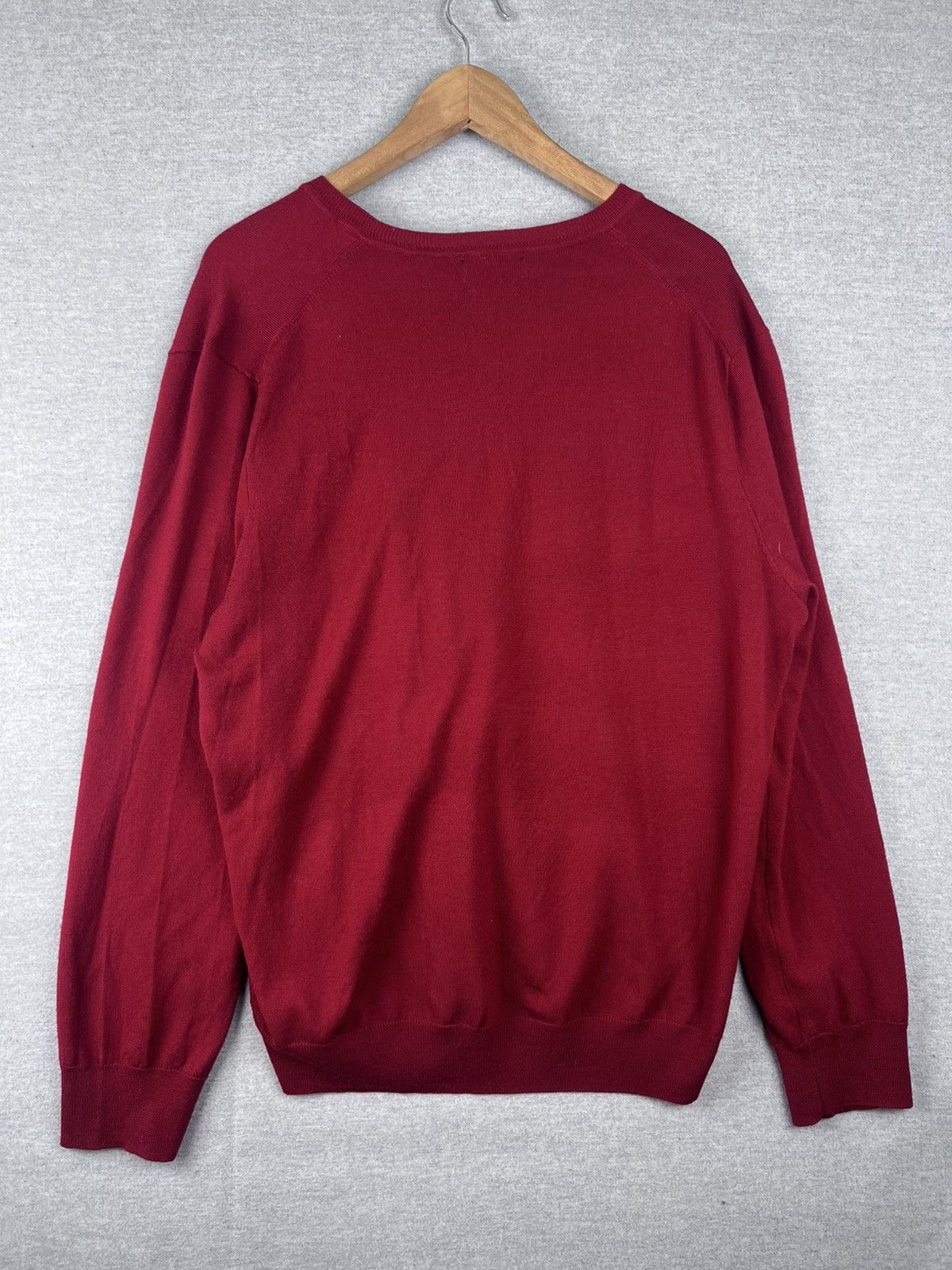 Polo Ralph Lauren × Vintage POLO RALPH LAUREN Red Crew Neck Sweater XXL Washable Merino Size US XXL / EU 58 / 5 - 4 Thumbnail