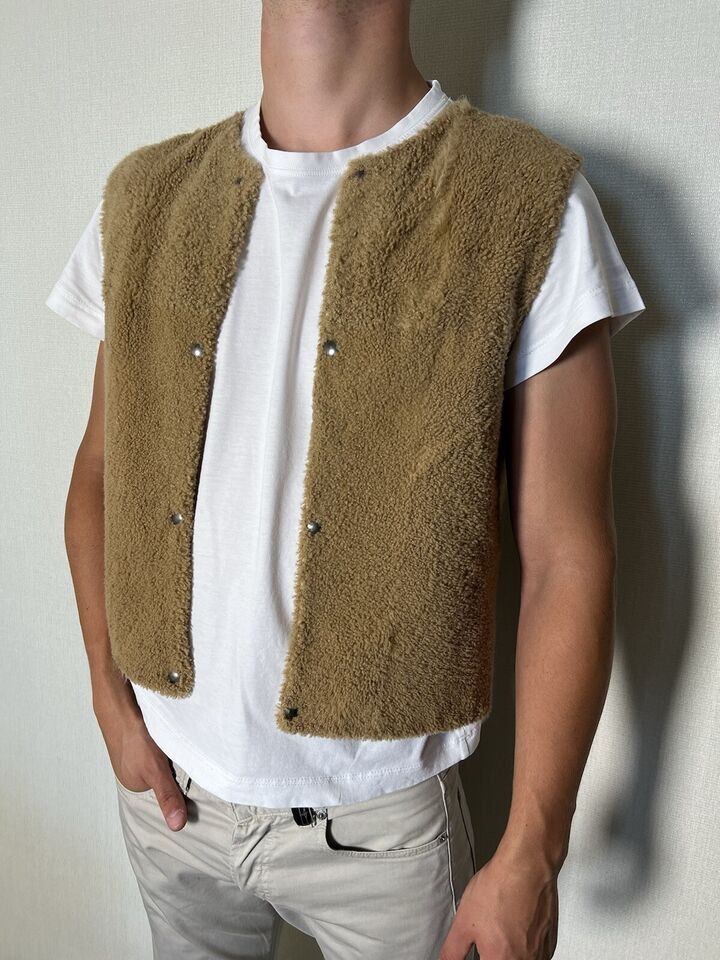 Dolce & Gabbana Dolce&Gabbana Cardigan Lining Lamb Fur Brown Size M Size US M / EU 48-50 / 2 - 4 Thumbnail