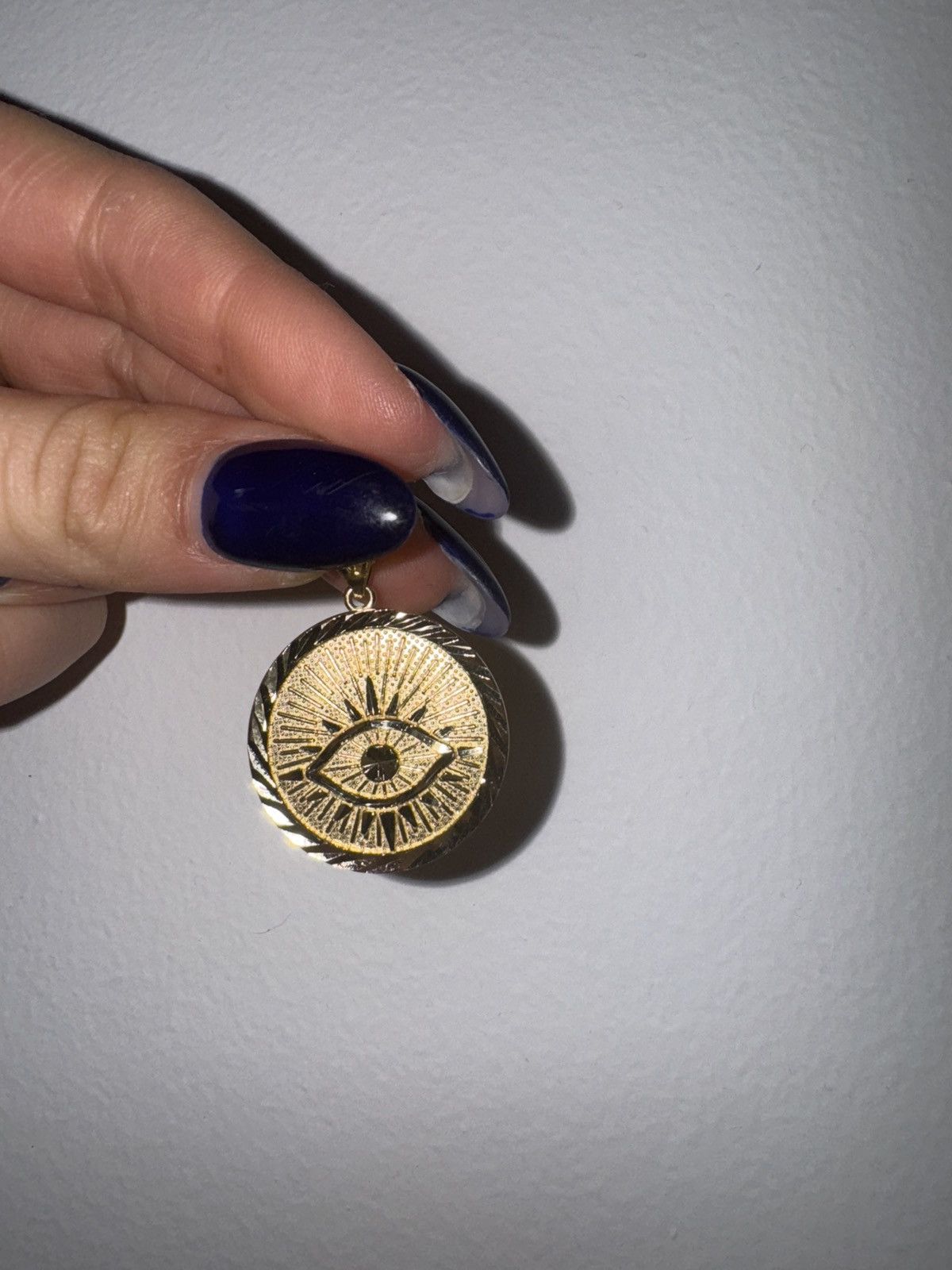 Other 14k gold evil eye circle pendant Size ONE SIZE - 3 Thumbnail