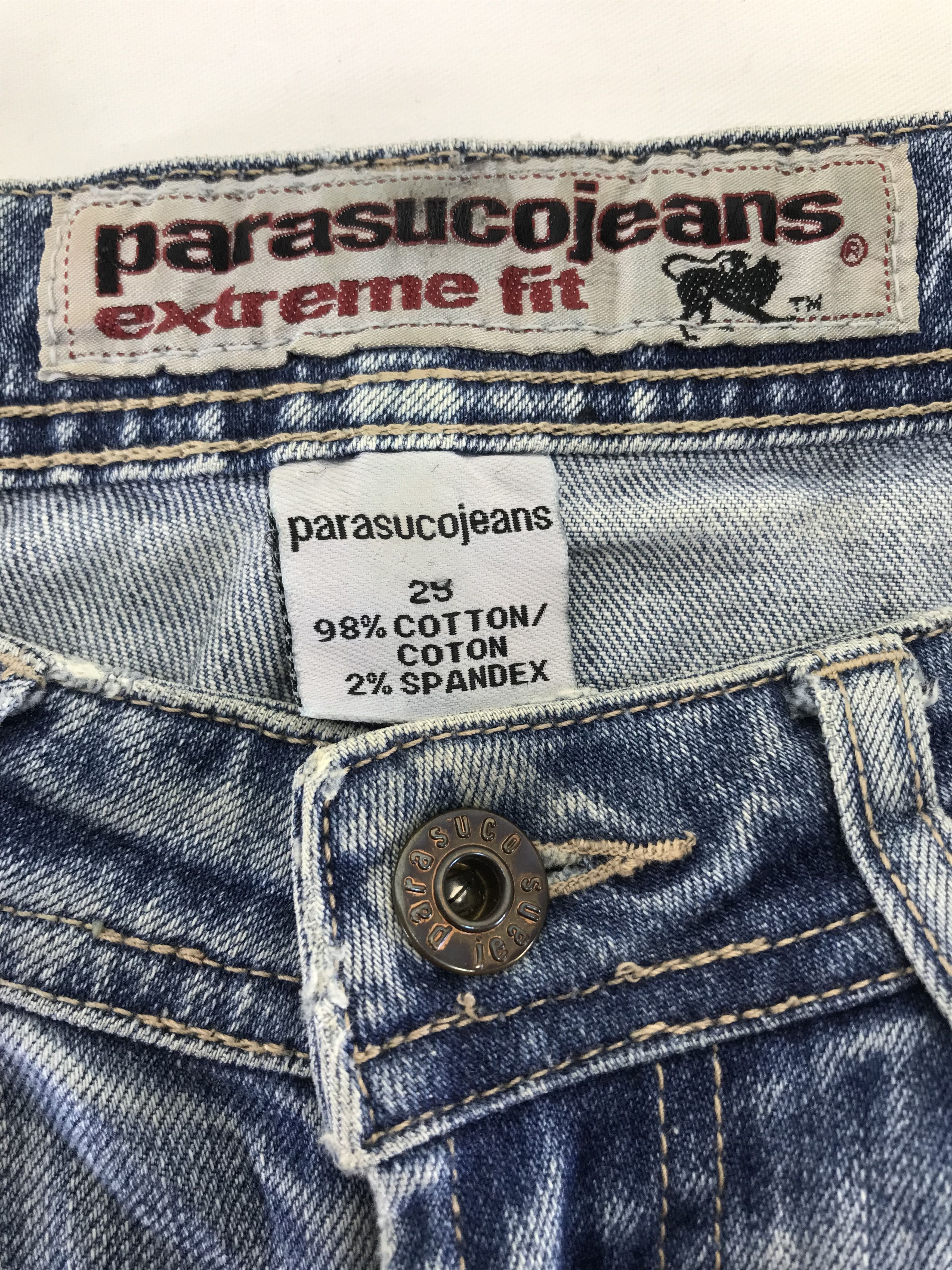 Parasuco Vintage Parasuco Art Pattern Flare Jeans Size 23" - 10 Thumbnail