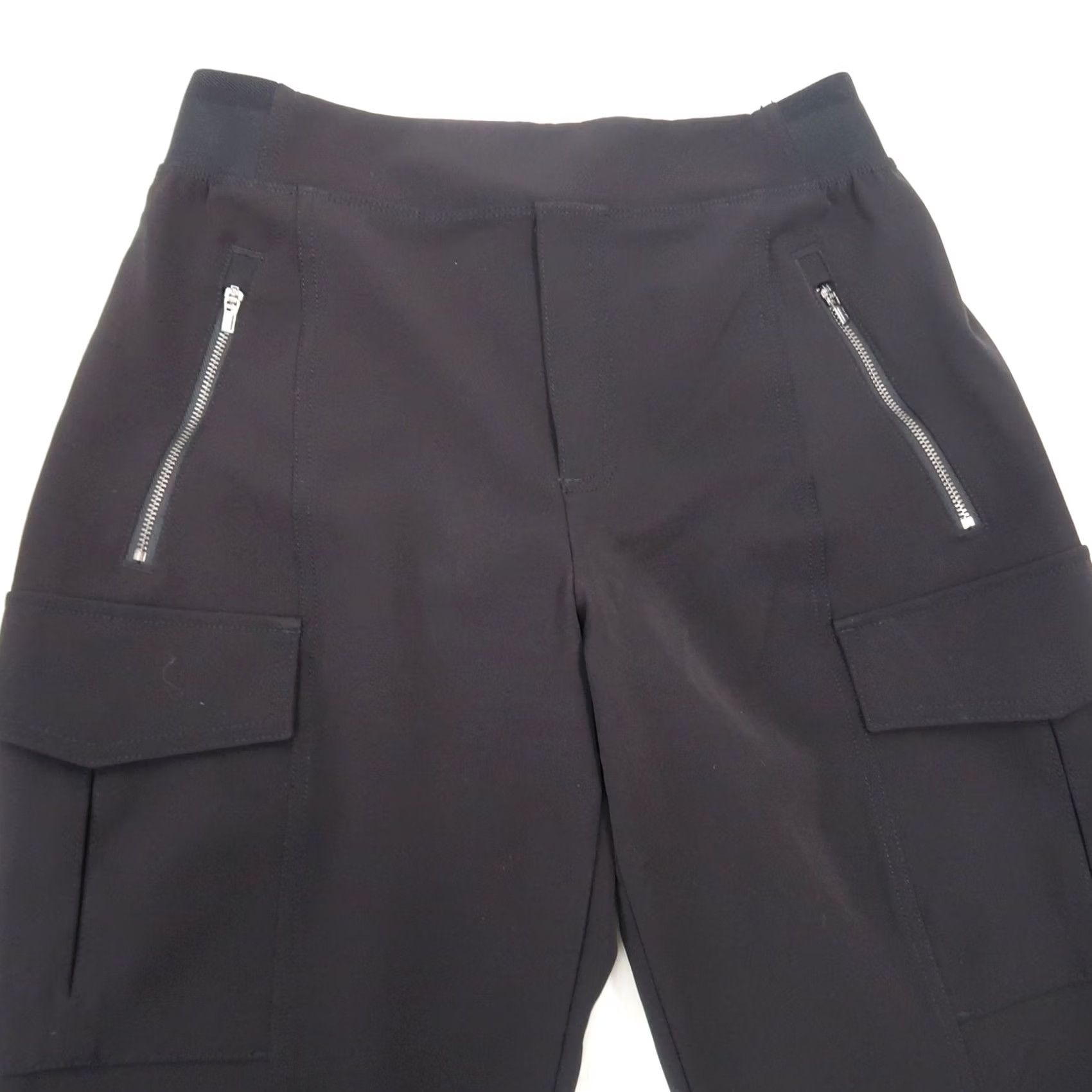 Athleta Athleta Black Pull-On Cargo Pants 4 Women Jogger Pants Regular Size 4 Black Activewear Women Size 27" / US 4 / IT 40 - 2 Thumbnail