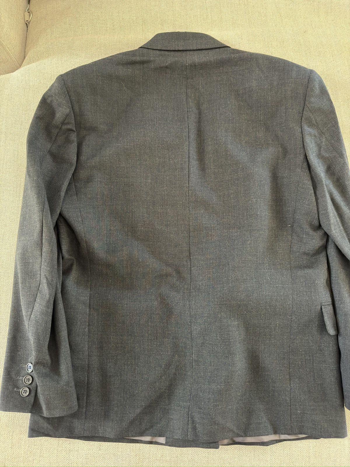 Yves Saint Laurent Yves Saint Laurent Made in France DB Peak Lapel Blazer 40R Size 40R - 17 Thumbnail