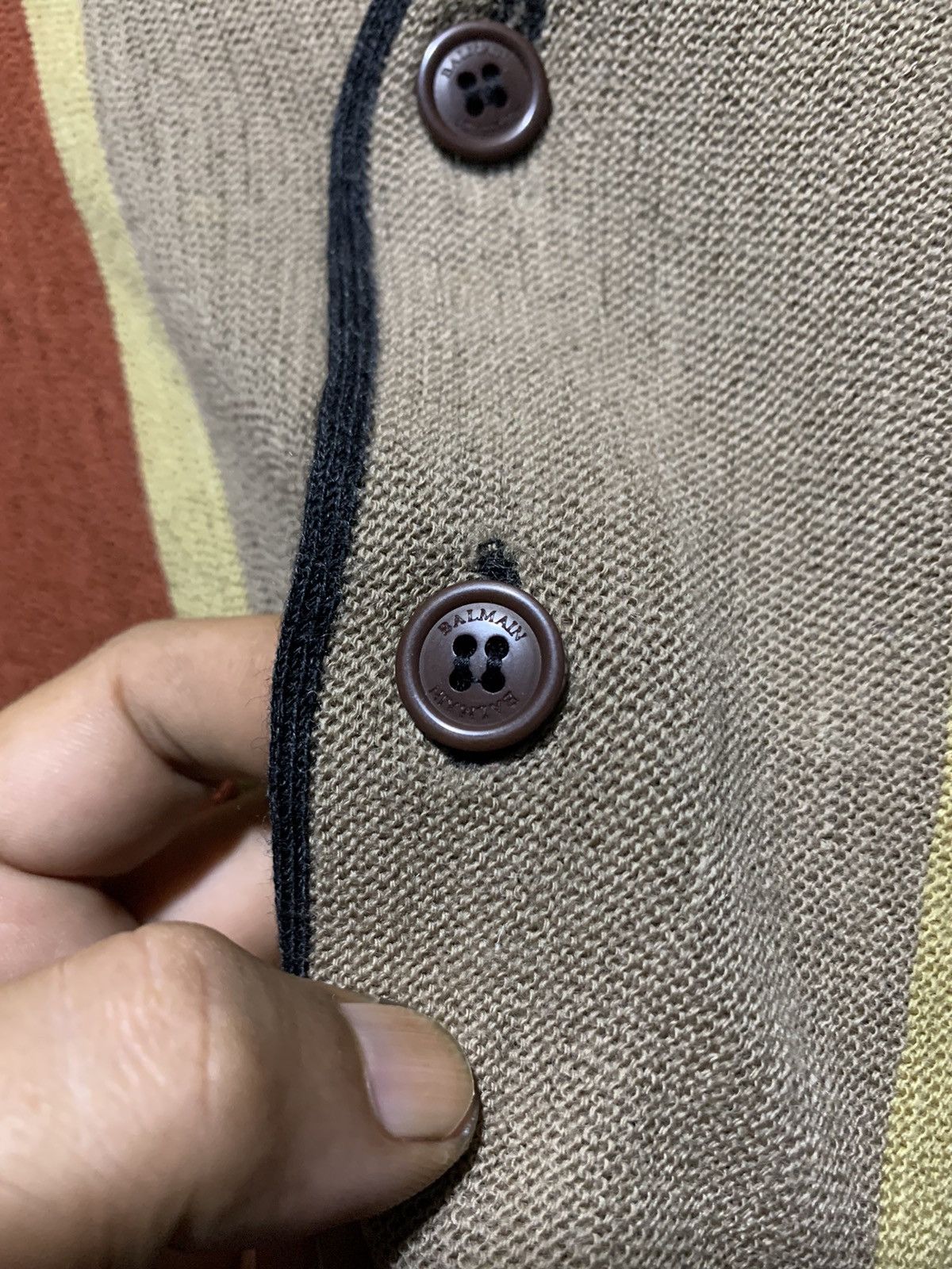 Balmain 2000s Balmain boxy fit mohair Cardigan Size US L / EU 52-54 / 3 - 5 Thumbnail