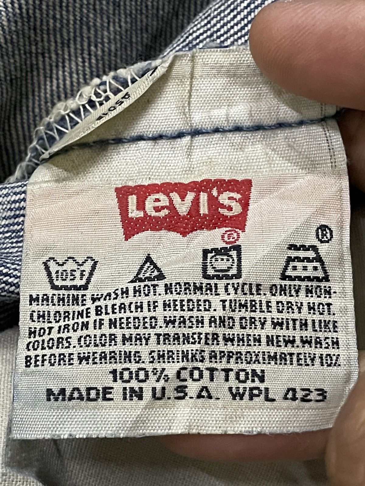 LVC × Levi's × Vintage Vintage Levis 501 Mud Wash Aging Honeycomb Distressed Jeans Size US 29 - 25 Thumbnail