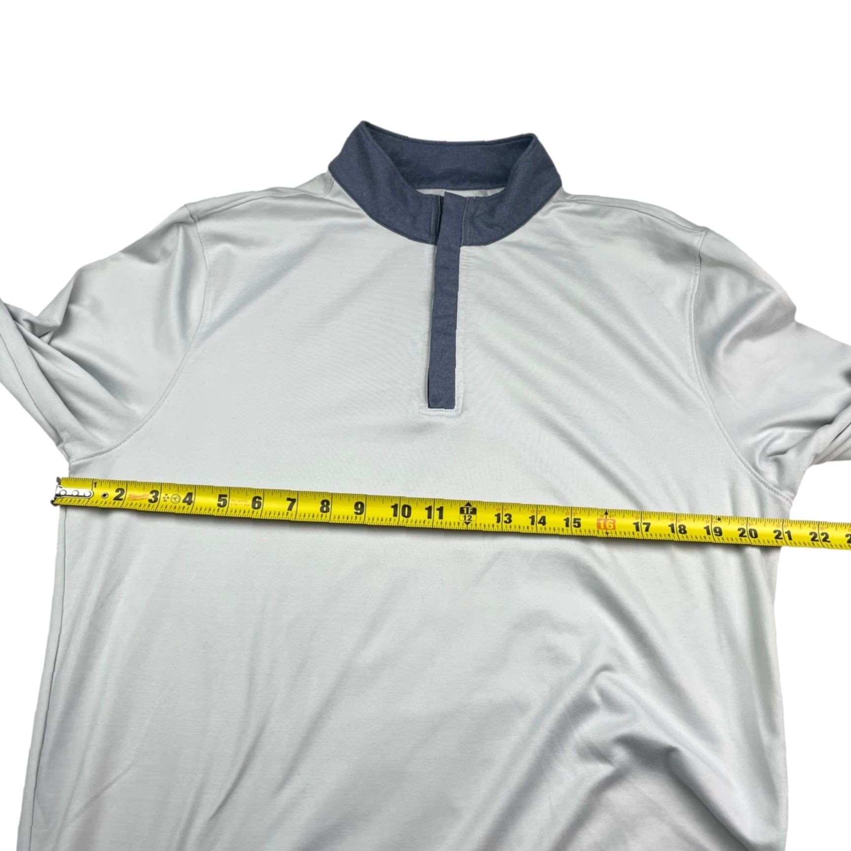 Swannies Men's 1/4 Zip Performance Golf Pullover Casual Shirt Regular Medium Gray Navy 1/4 Zip Pullover Swannies Mens Golf Pullover