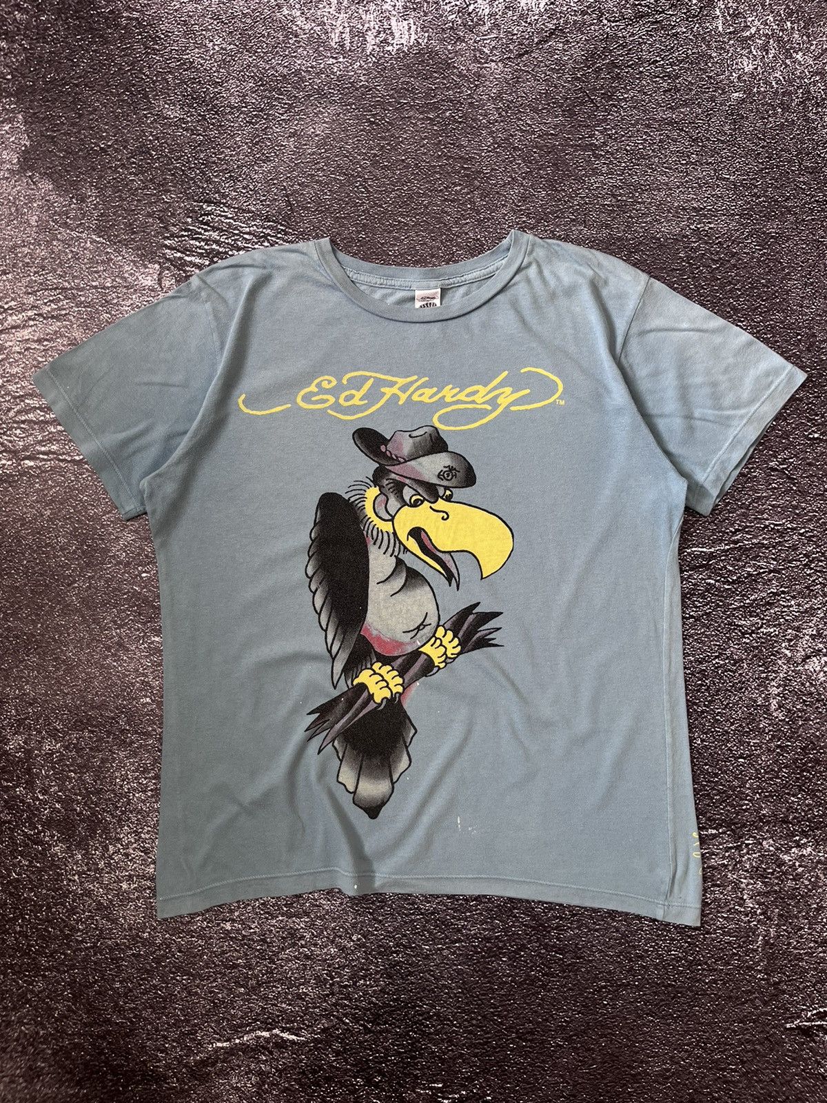 Ed Hardy Vintage Ed Hardy Eagle Blue T-Shirt Size US L / EU 52-54 / 3 - 1 Thumbnail