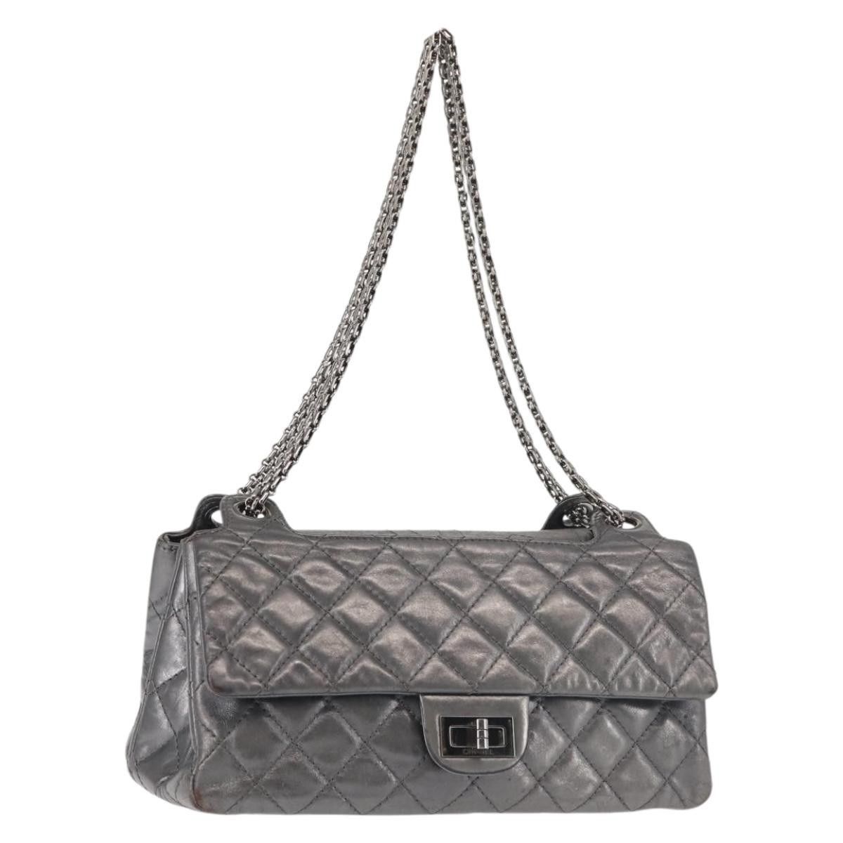 Chanel Reissue 2.55 Double Compartment Flap Bag Quilted Aged Calfskin