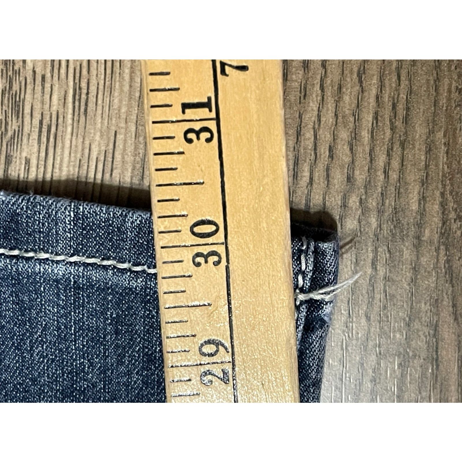 Vintage Earl Jean Jeans Women's 8 Blue Denim Straight Jeweled Pockets Jeans Belt Loop Pockets Regular Rise Vintage No Size 30" / US 8 / IT 44 - 7 Thumbnail