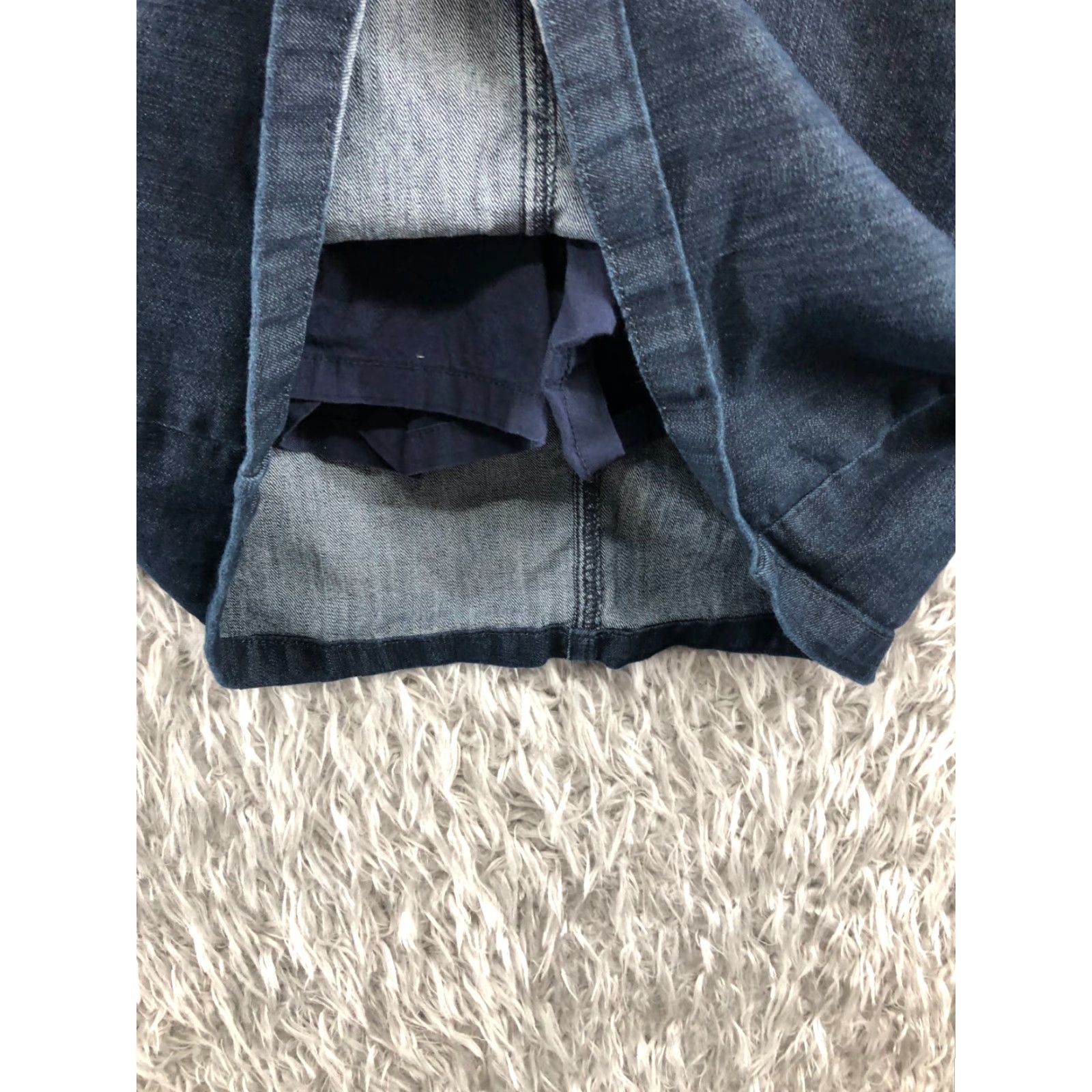 Croft & Barrow Croft & Barrow A-Line Skort Womens Size 4 Dark Wash Blue Size 27" / US 4 / IT 40 - 2 Thumbnail