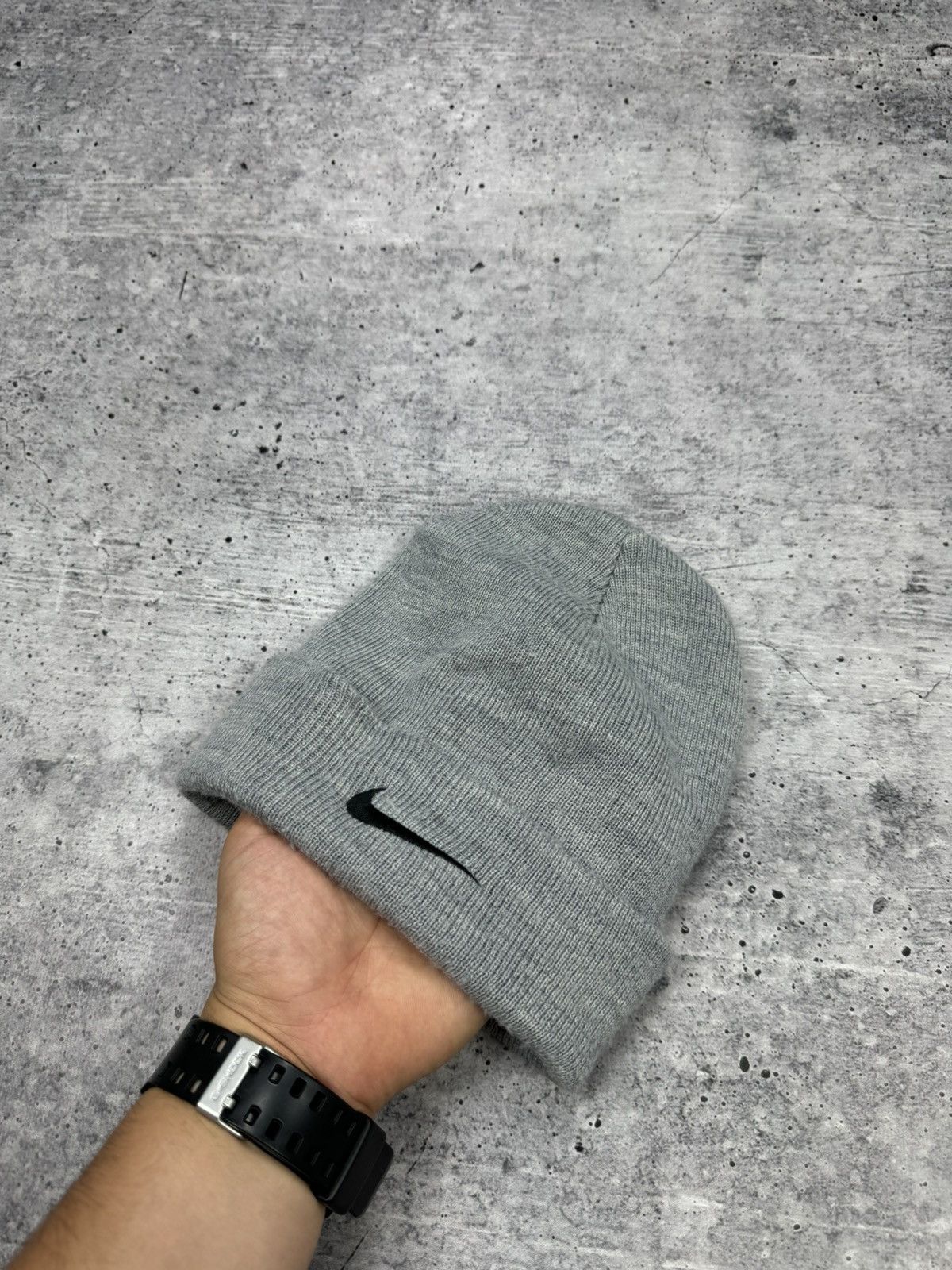 Nike × Vintage Vintage Nike 90’s Y2K Style Warm Hat Beanie SWOOSH Logo Size ONE SIZE - 3 Thumbnail