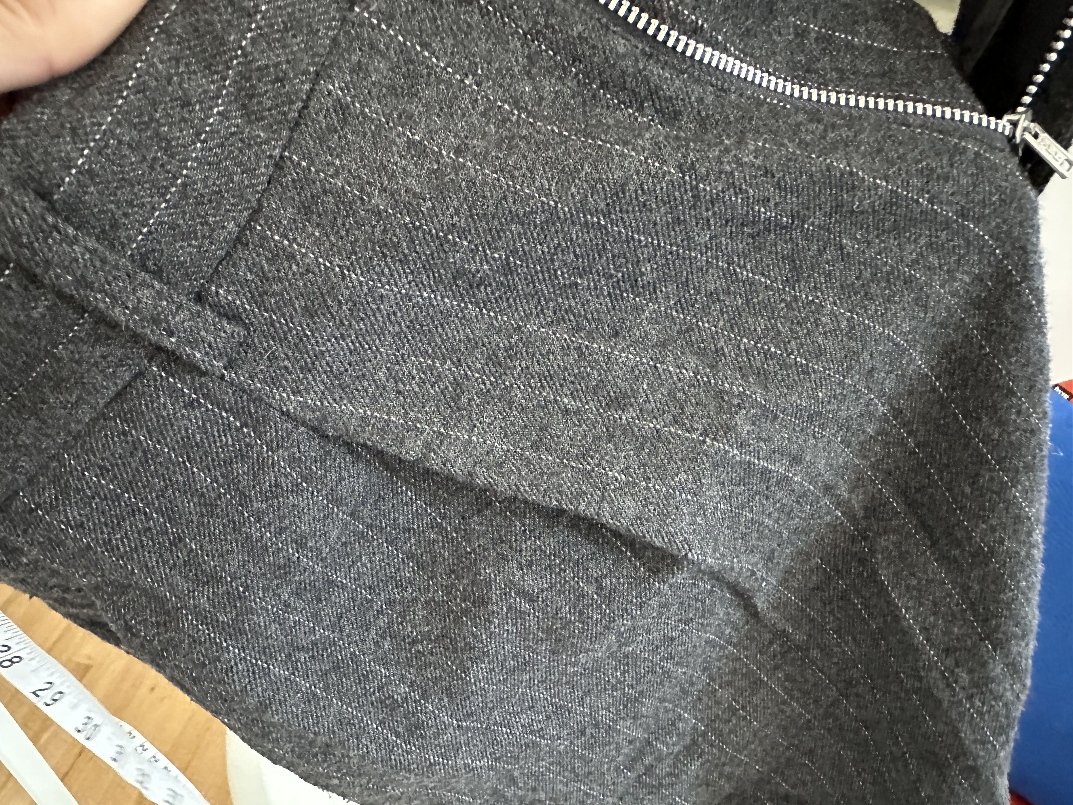 Comme des Garcons Homme Deux Comme des Garcons Homme Deux Gray Pinstripe Wool Pants Size US 29 - 3 Thumbnail