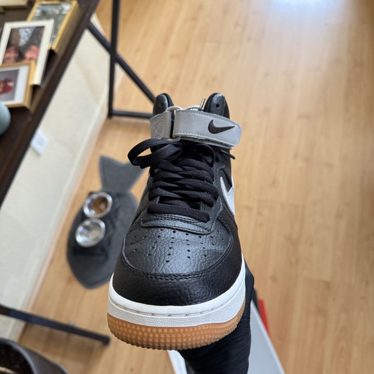Nike 2019 Air Force 1 High '07 'Black Wolf Grey' Size US 7.5 / EU 40-41 - 18 Thumbnail