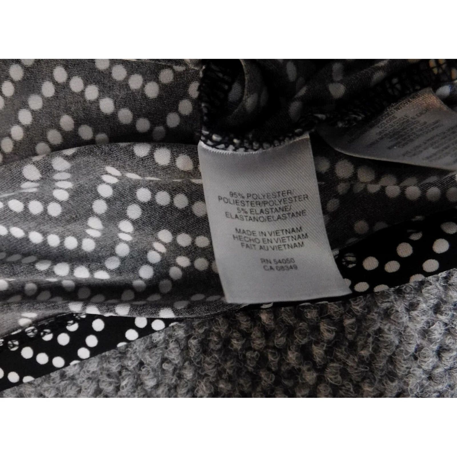 Vintage Jones Studio Blouse L Womens Black Pullover Sleeveless Collared Button Stretch Casual Regular Size L / US 10 / IT 46 - 6 Thumbnail