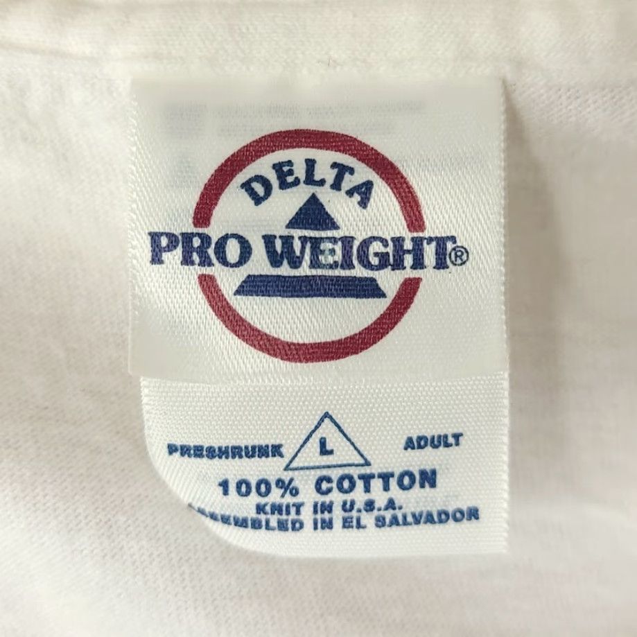 Delta VINTAGE Christian American Flag T Shirt Mens Size Large Y2K God Shed His Grace On Thee White Cotton Delta Crew Neck Short Sleeve Shirt Size US L / EU 52-54 / 3 - 5 Thumbnail