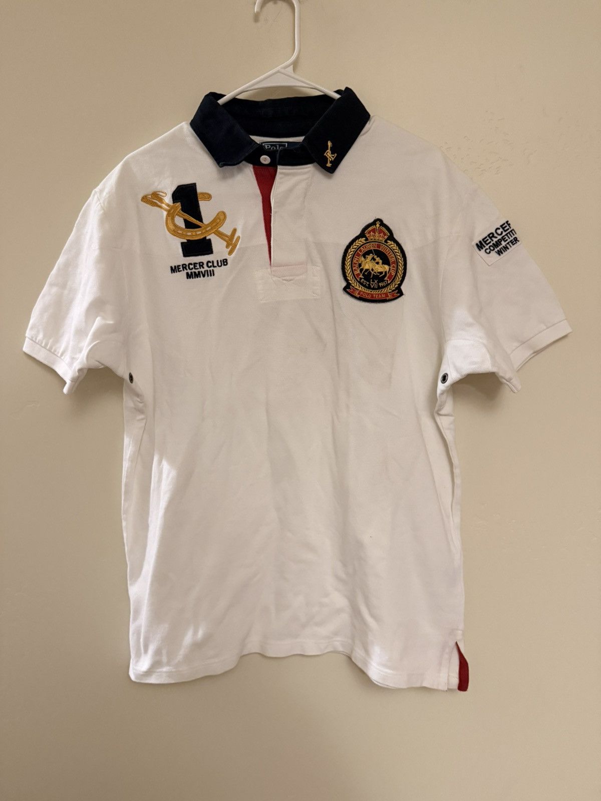 Polo Ralph Lauren Vintage Polo Rugby Size US L / EU 52-54 / 3 - 1 Thumbnail