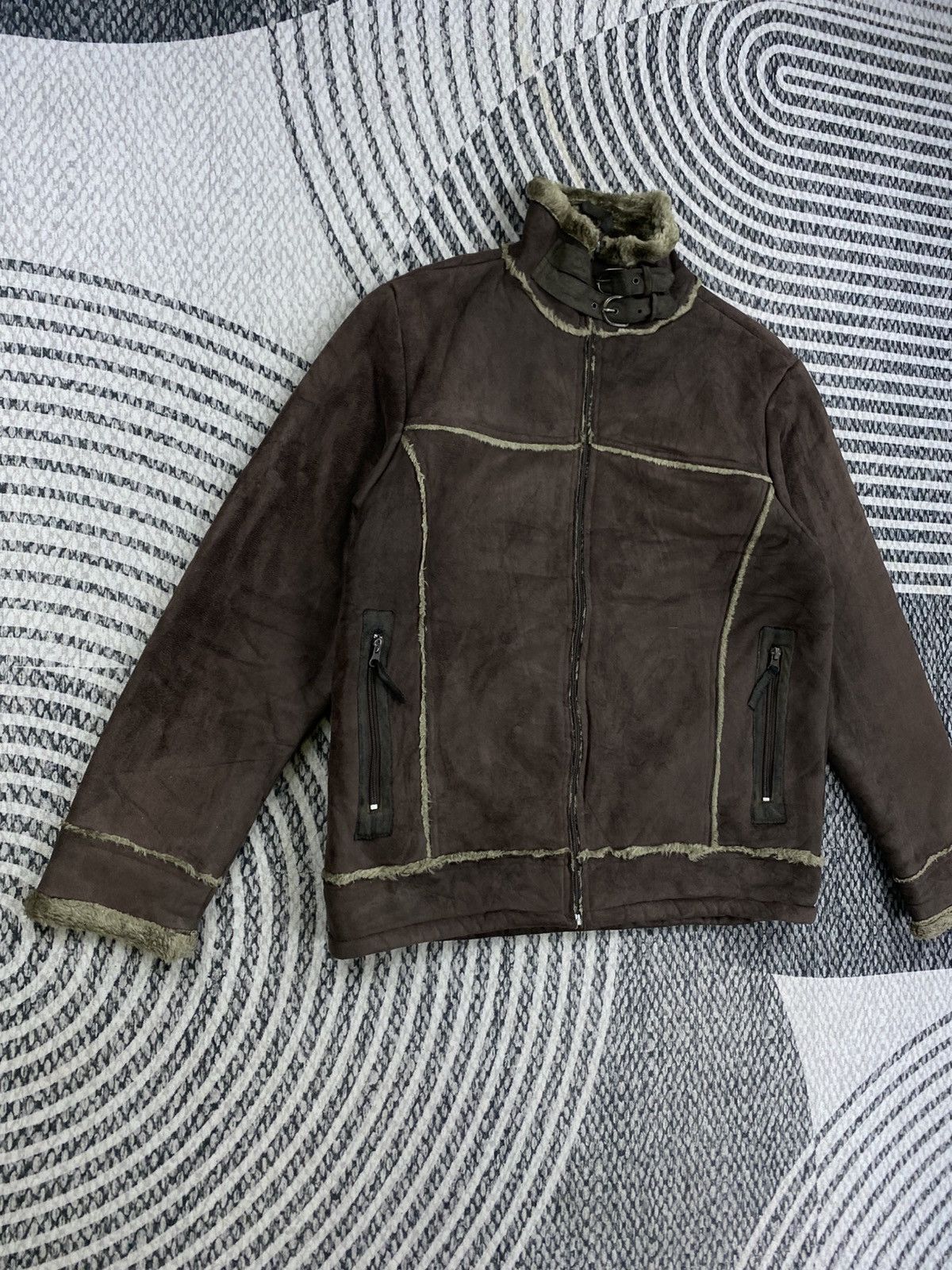 Japanese Brand Vintage BARCEDOS Real Street Order Suede Leather Jacket Size US M / EU 48-50 / 2 - 3 Thumbnail