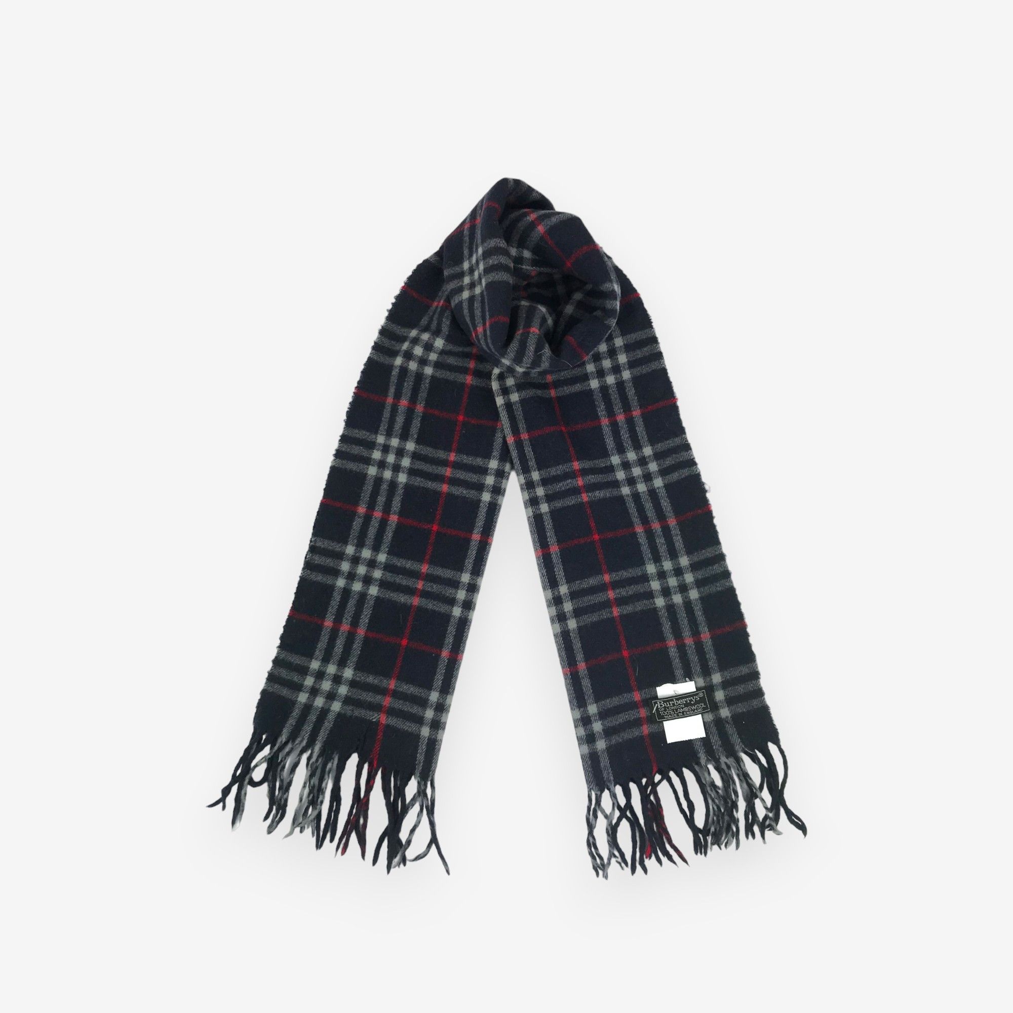 Burberry × Vintage Vintage Burberry Scarf Muffler Wool Cashmere Scarves Size ONE SIZE - 1 Thumbnail