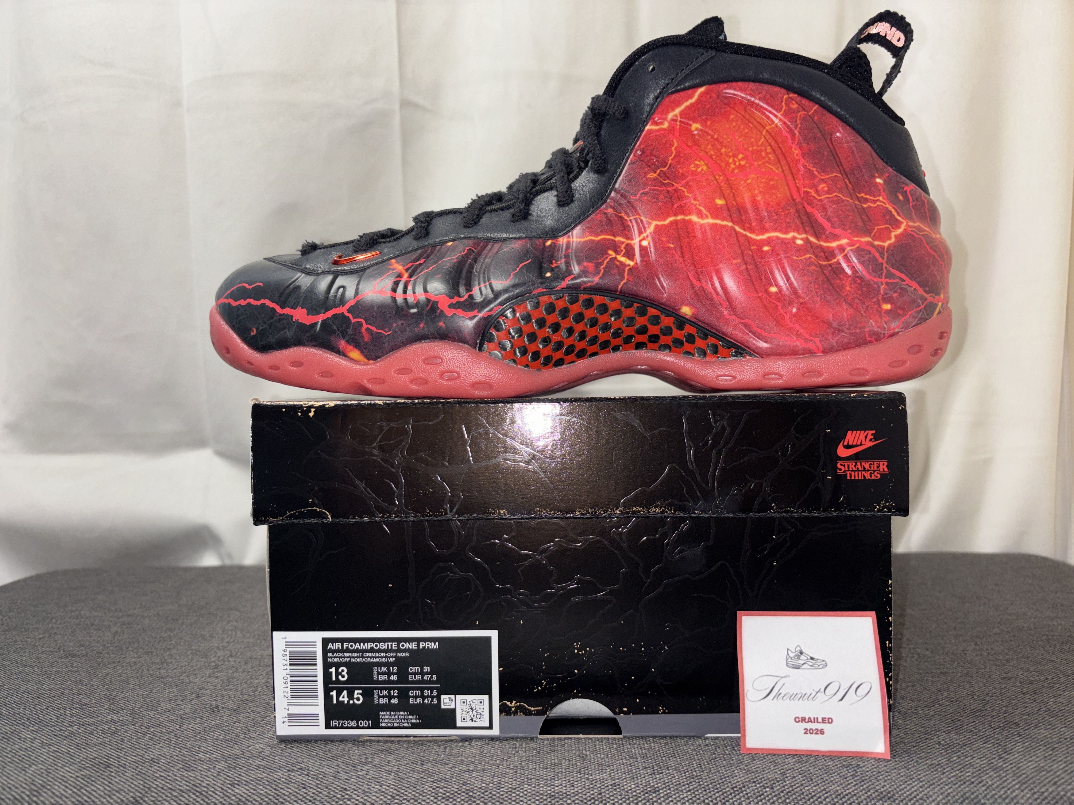 Nike Nike Air Foamposite One PRM Stranger Things 13 IR7336-001 Size US 13 / EU 46 - 1 Thumbnail