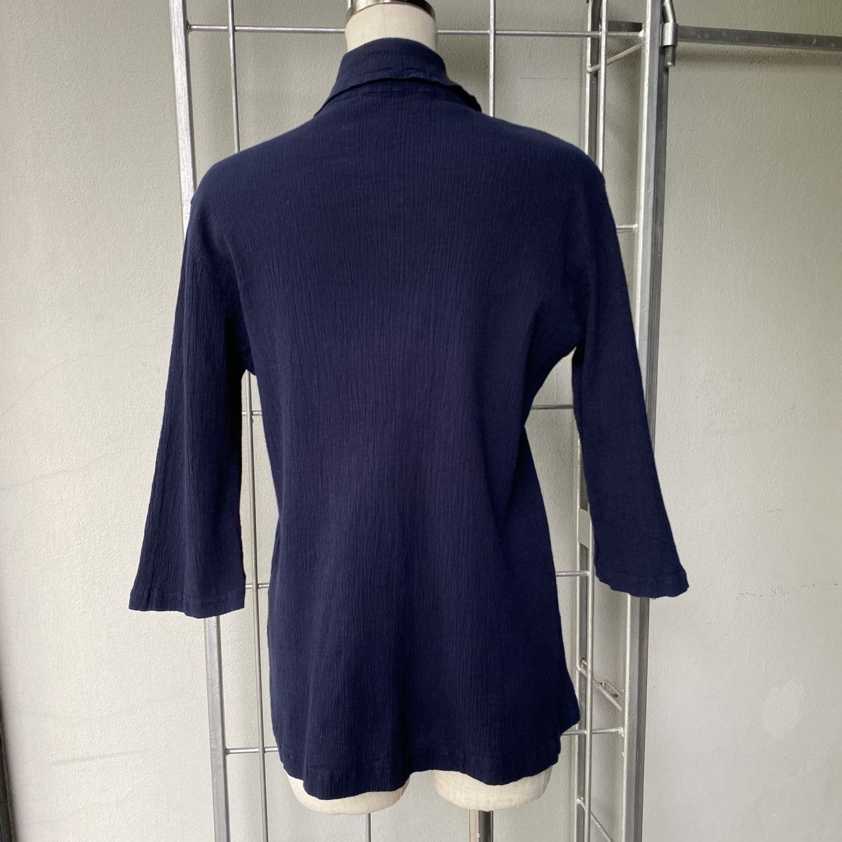 Tsumori Chisato Tsumori chisato Dark Blue Stretch Button-Up Shirt Size XS / US 0-2 / IT 36-38 - 17 Thumbnail