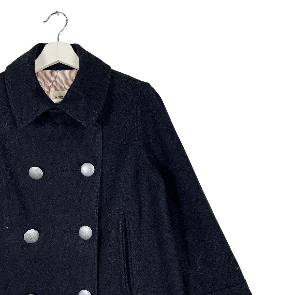 Issey Miyake 🔥 DARK BLUE TSUMORI CHISATO X ISSEY MIYAKE WOOL COAT Size US S / EU 44-46 / 1 - 7 Thumbnail