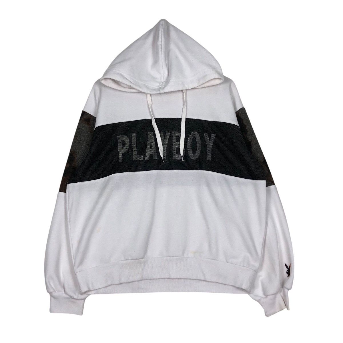 Rare Playboy Sweatshirt Hoodie Net Logo Streetwear Large