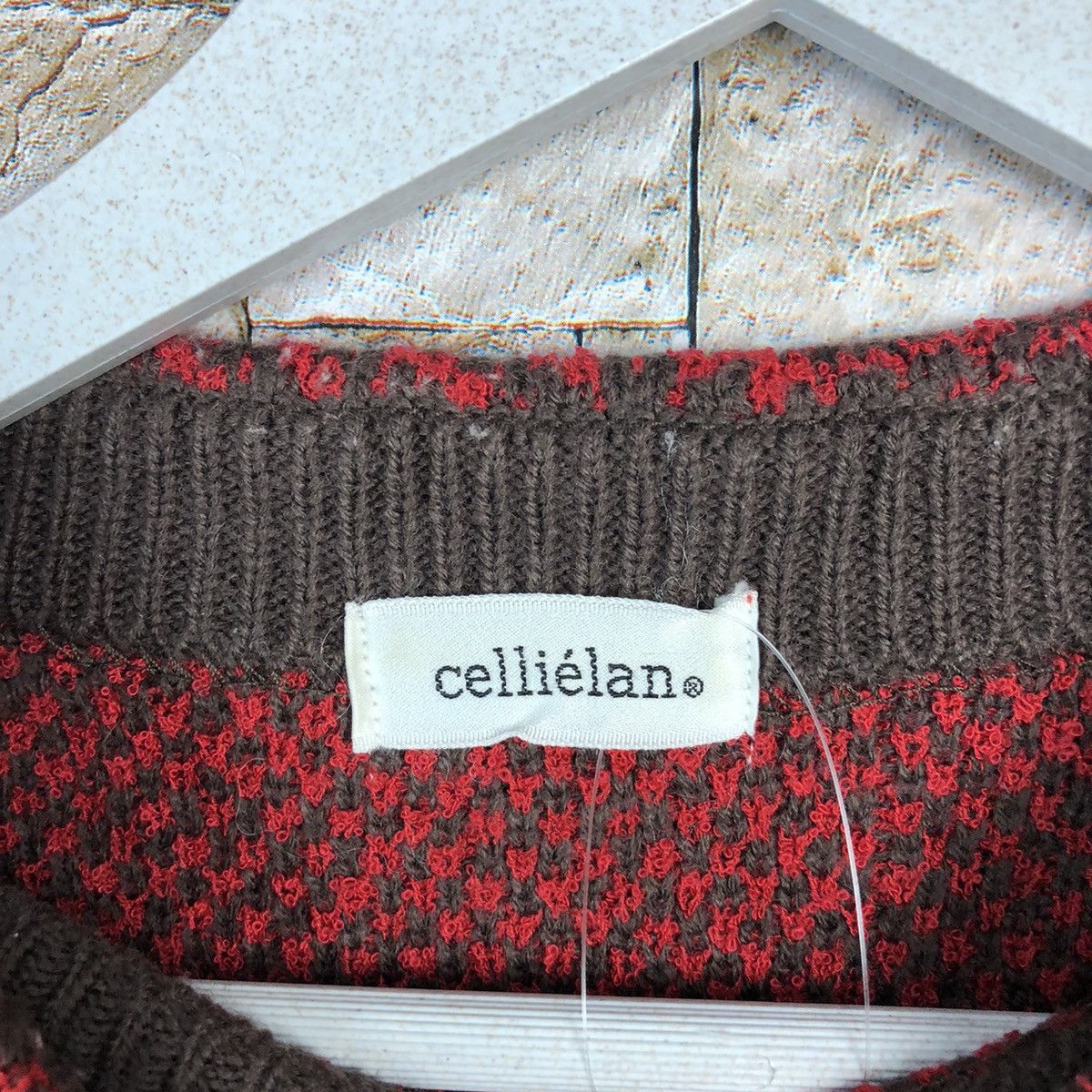 Homespun Knitwear × Japanese Brand × Vintage Celliealan vintage japan Red Knitwear #A1099 Size M / US 6-8 / IT 42-44 - 9 Thumbnail