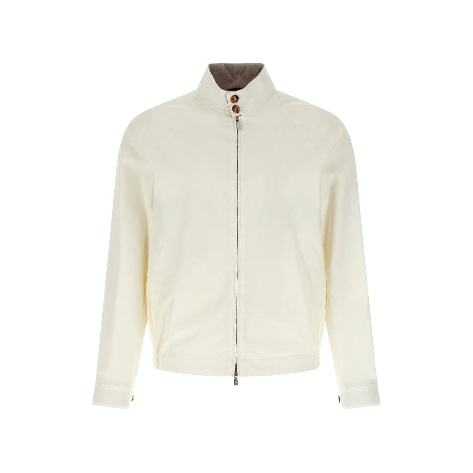 Brunello Cucinelli BRUNELLO CUCINELLI Techno White Cotton Jacket New & Authenti Size US XL / EU 56 / 4 - 1 Thumbnail