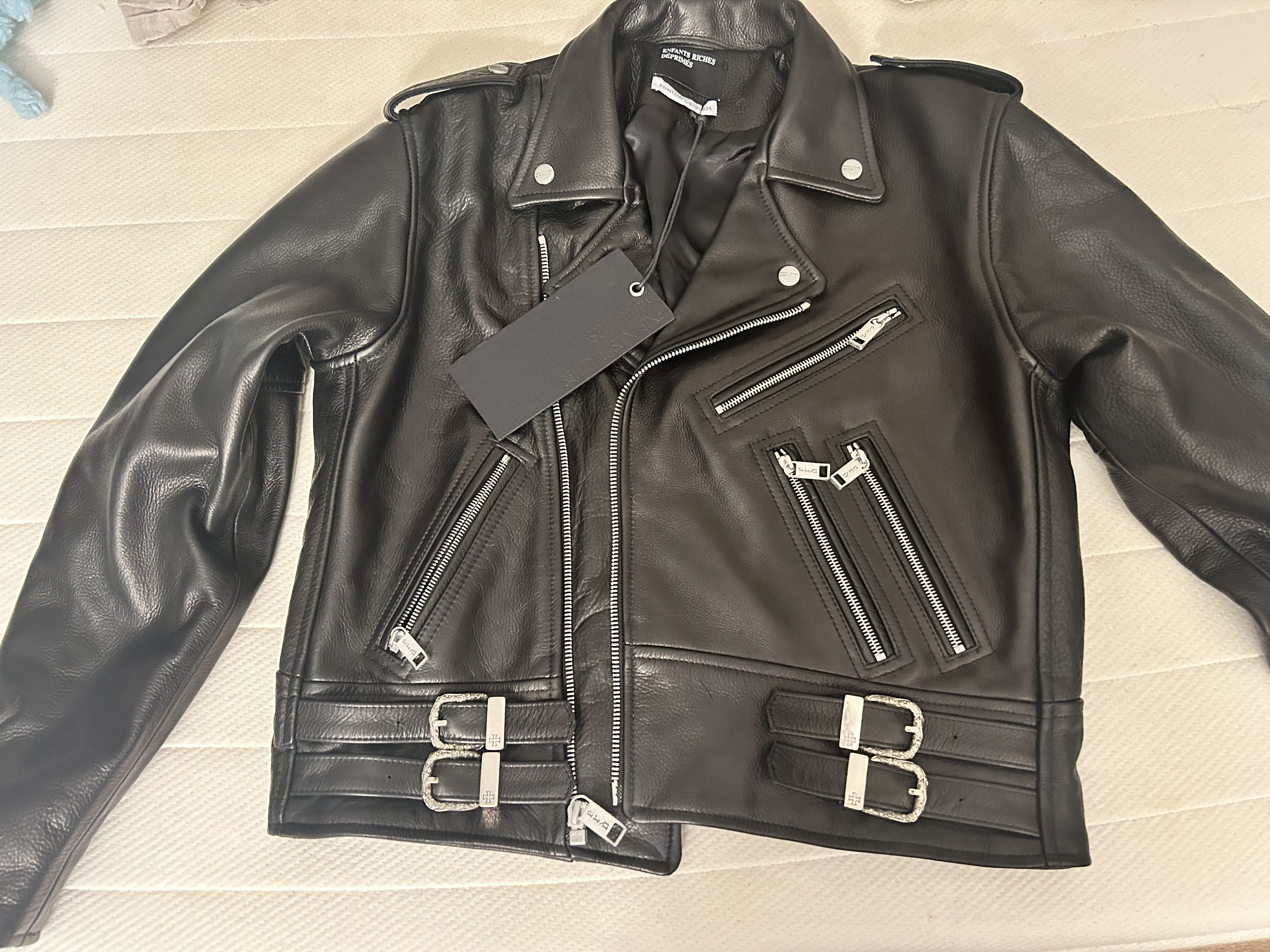 Enfants Riches Deprimes Enfants Riches Déprimés Black Rose Buckle Leather Jacket Size US M / EU 48-50 / 2 - 1 Thumbnail
