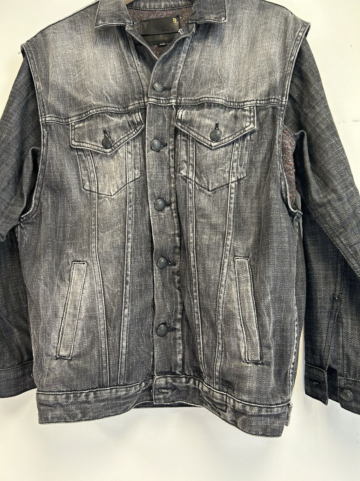 R13 Cut Out Wool Denim Jacket Size US S / EU 44-46 / 1 - 2 Thumbnail