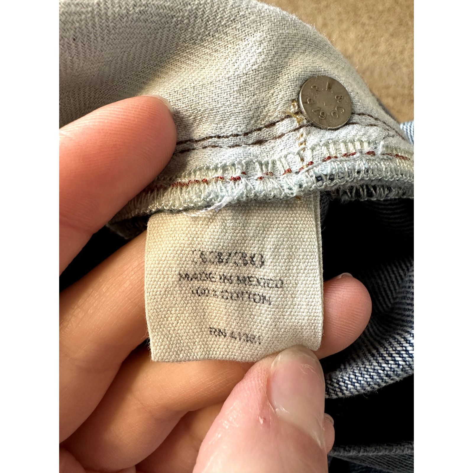 Polo Ralph Lauren Polo Ralph Lauren Mid-Rise Straight Denim Jeans Blue 30 x 30 Size US 33 - 8 Thumbnail
