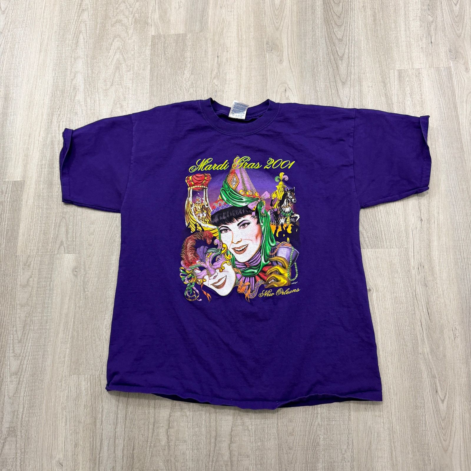 Vintage Vintage New Orleans Mardi Gras Shirt Men's Extra Large Size US XL / EU 56 / 4 - 1 Thumbnail