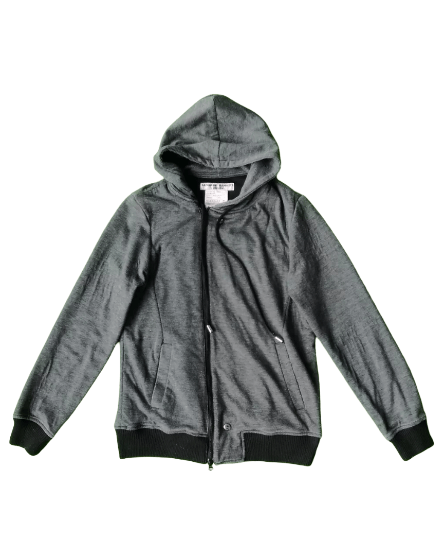 Katharine Hamnett London Cut and Sewn Zipper Hoodie