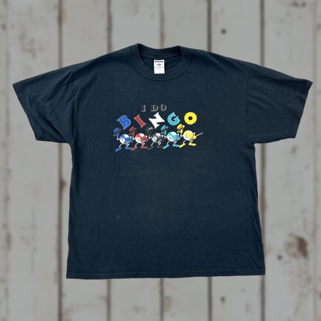 Jerzees VINTAGE Jerzees Adult XL Black Short Sleeve T Shirt I Do Bingo Graphic Print Y2K Size US XL / EU 56 / 4 - 1 Thumbnail