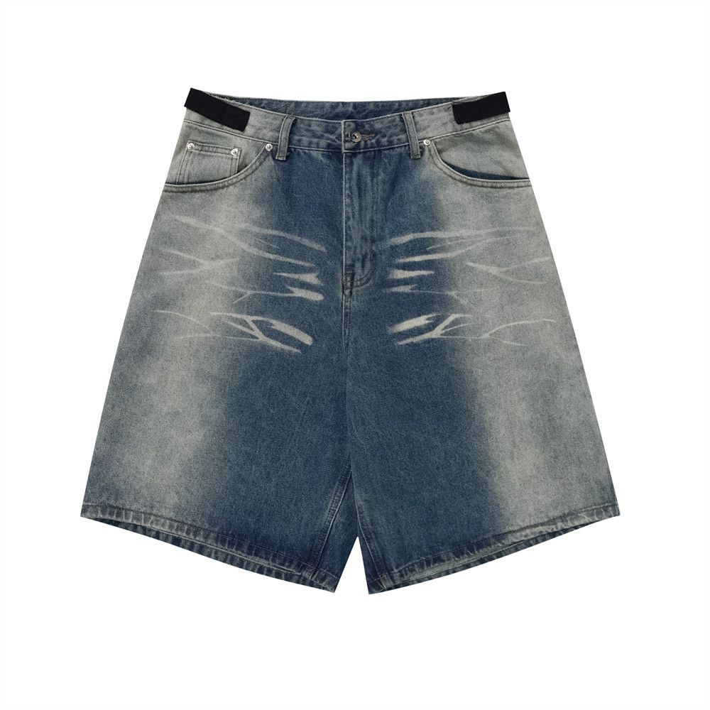 Japanese Brand × Vintage Water Ripples Denim Short Size US 28 / EU 44 - 5 Thumbnail