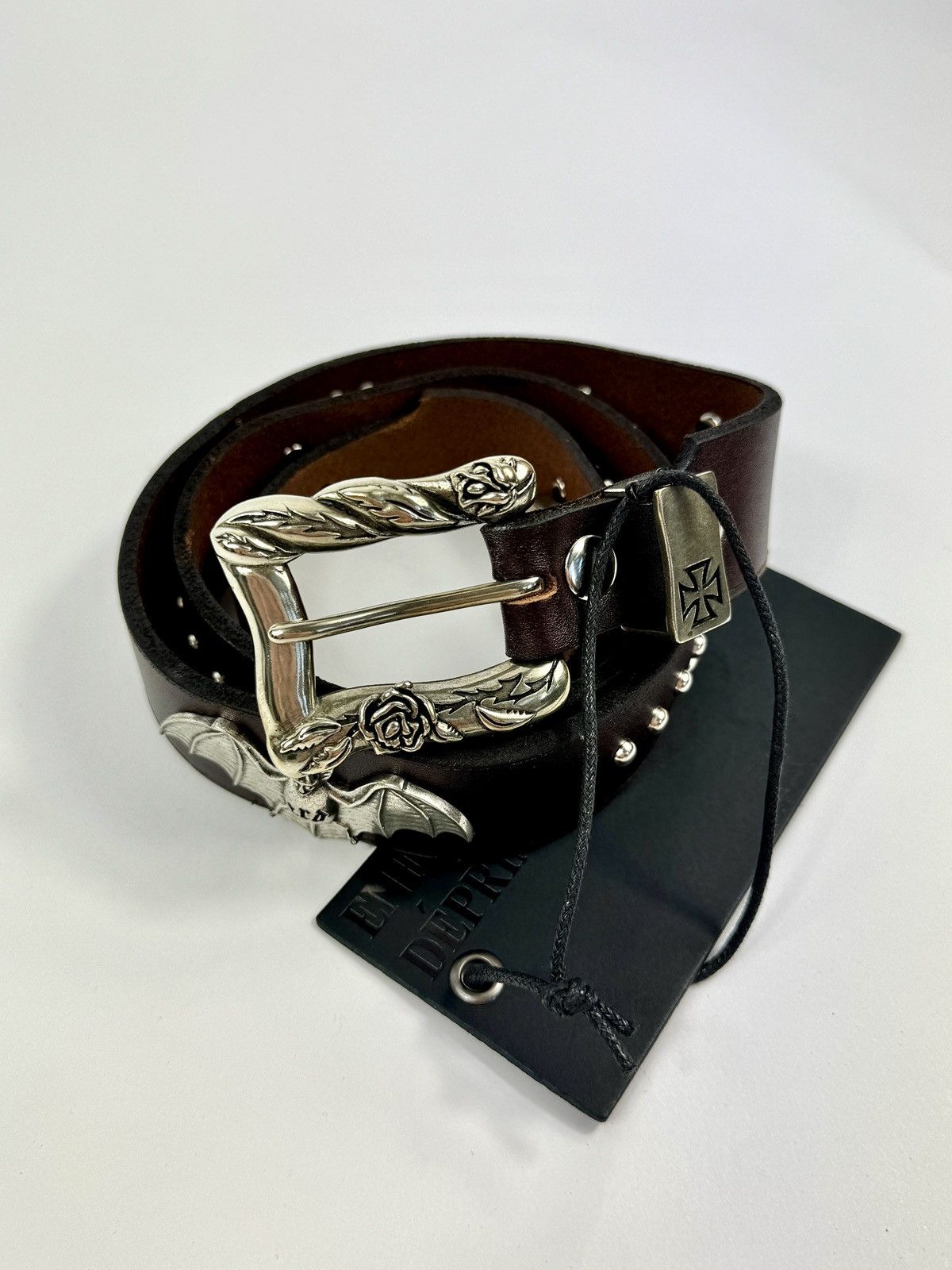 Enfants Riches Deprimes BAT DETAILED LEATHER BELT SIZE 105 Size 36 - 2 Thumbnail