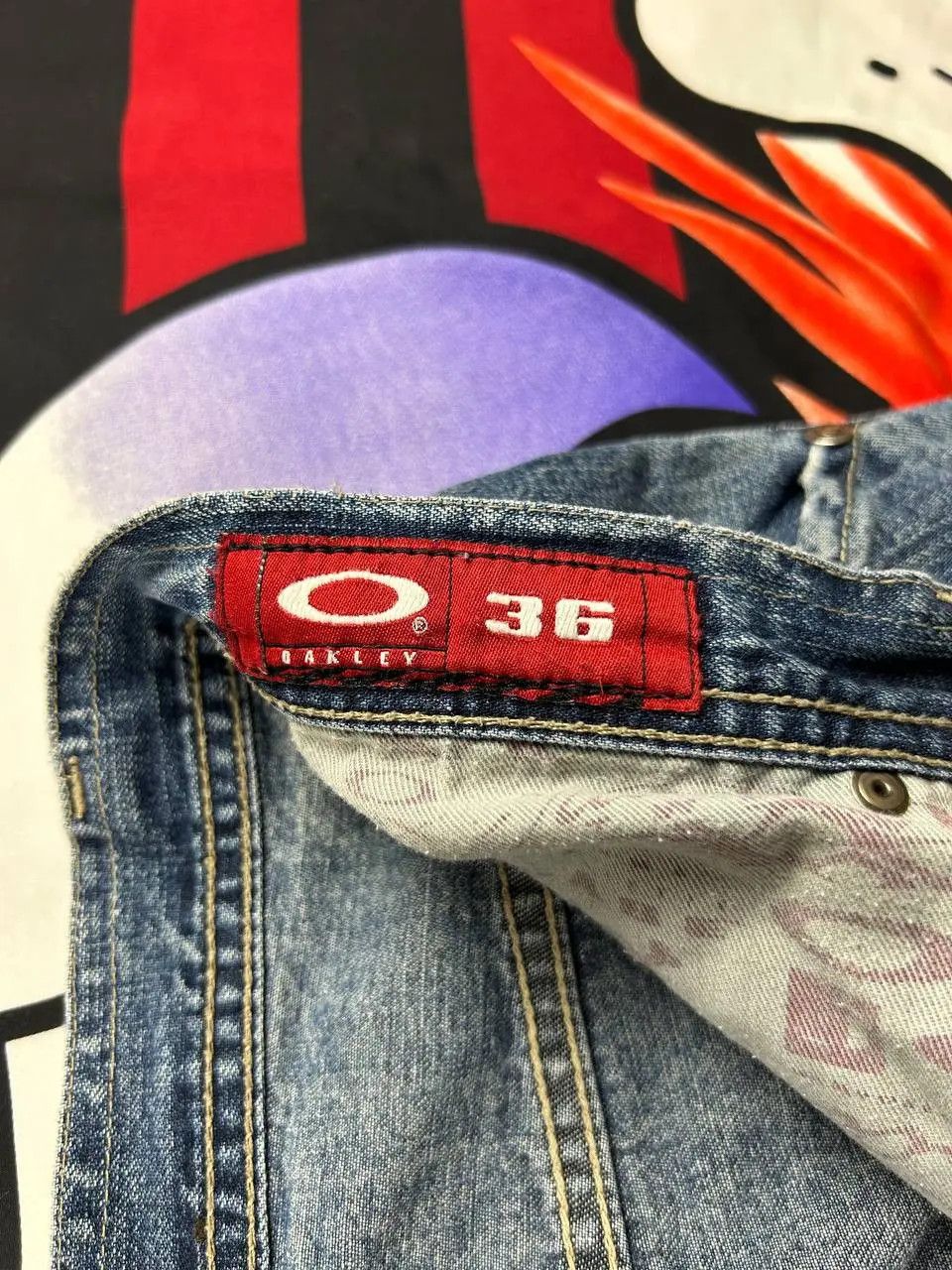 Oakley Oakley Industrial software denim jeans skull Size 36 vintage Size US 36 / EU 52 - 4 Thumbnail