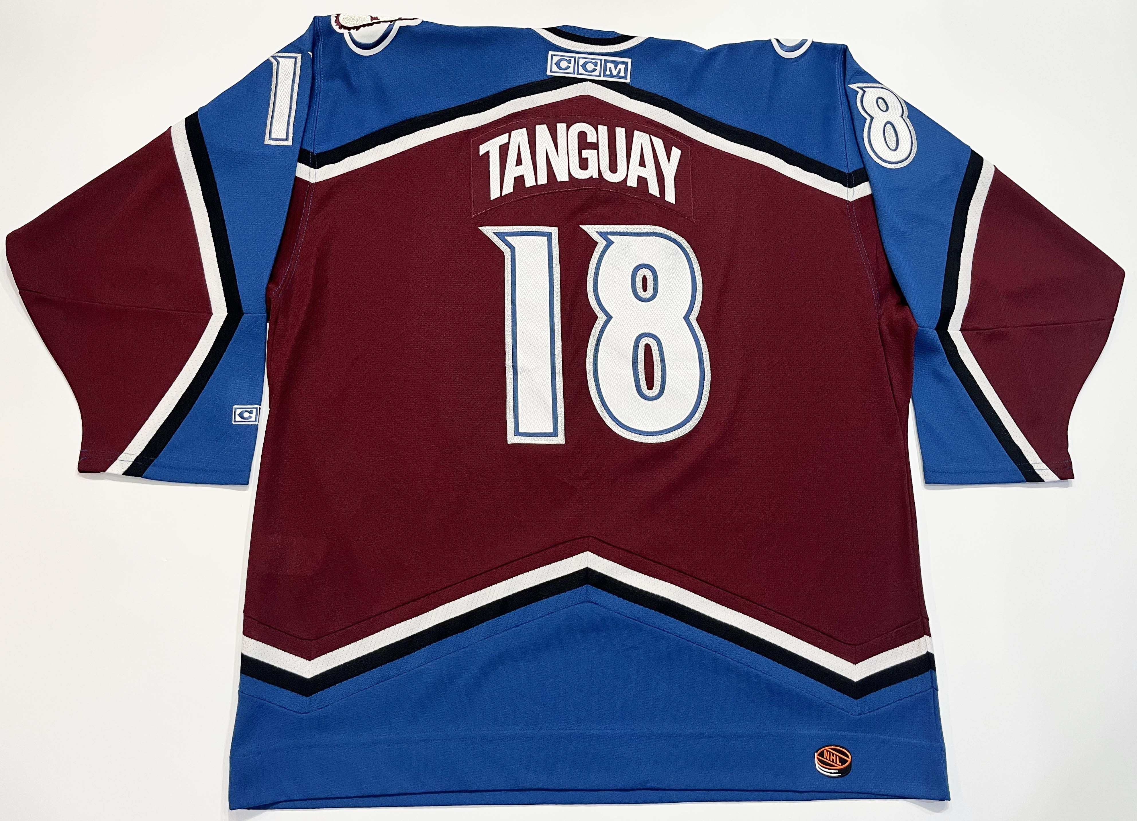 Ccm CCM Colorado Avalanche TANGUAY #18 NHL Hockey Jersey Size US XL / EU 56 / 4 - 1 Thumbnail