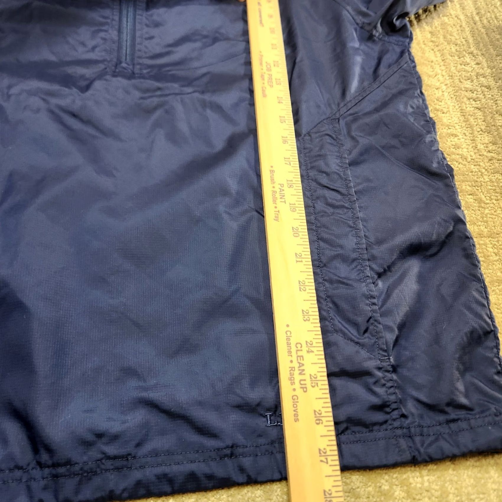 Vintage ll bean Jacket Windbreaker Mens Medium Ripstop Nylon Blue Pullover 1/4 Zip Size M / US 6-8 / IT 42-44 - 7 Thumbnail
