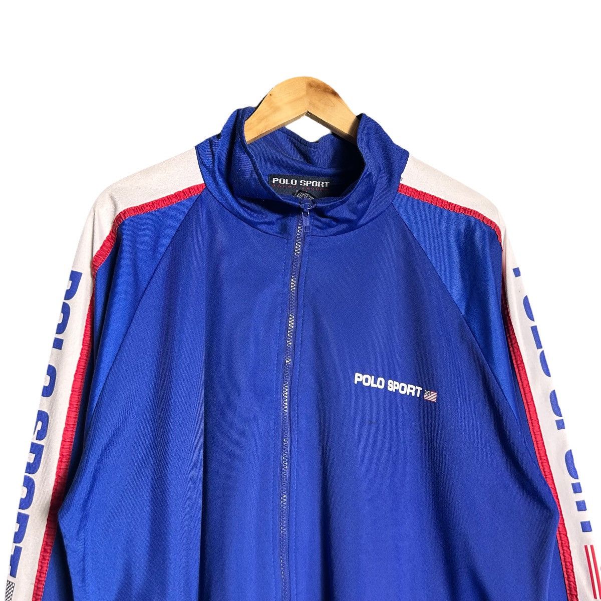 Polo Ralph Lauren × Vintage Vintage 90s Polo Sport Ralph Lauren Logo Tracksuit Jacket Size US XL / EU 56 / 4 - 3 Thumbnail