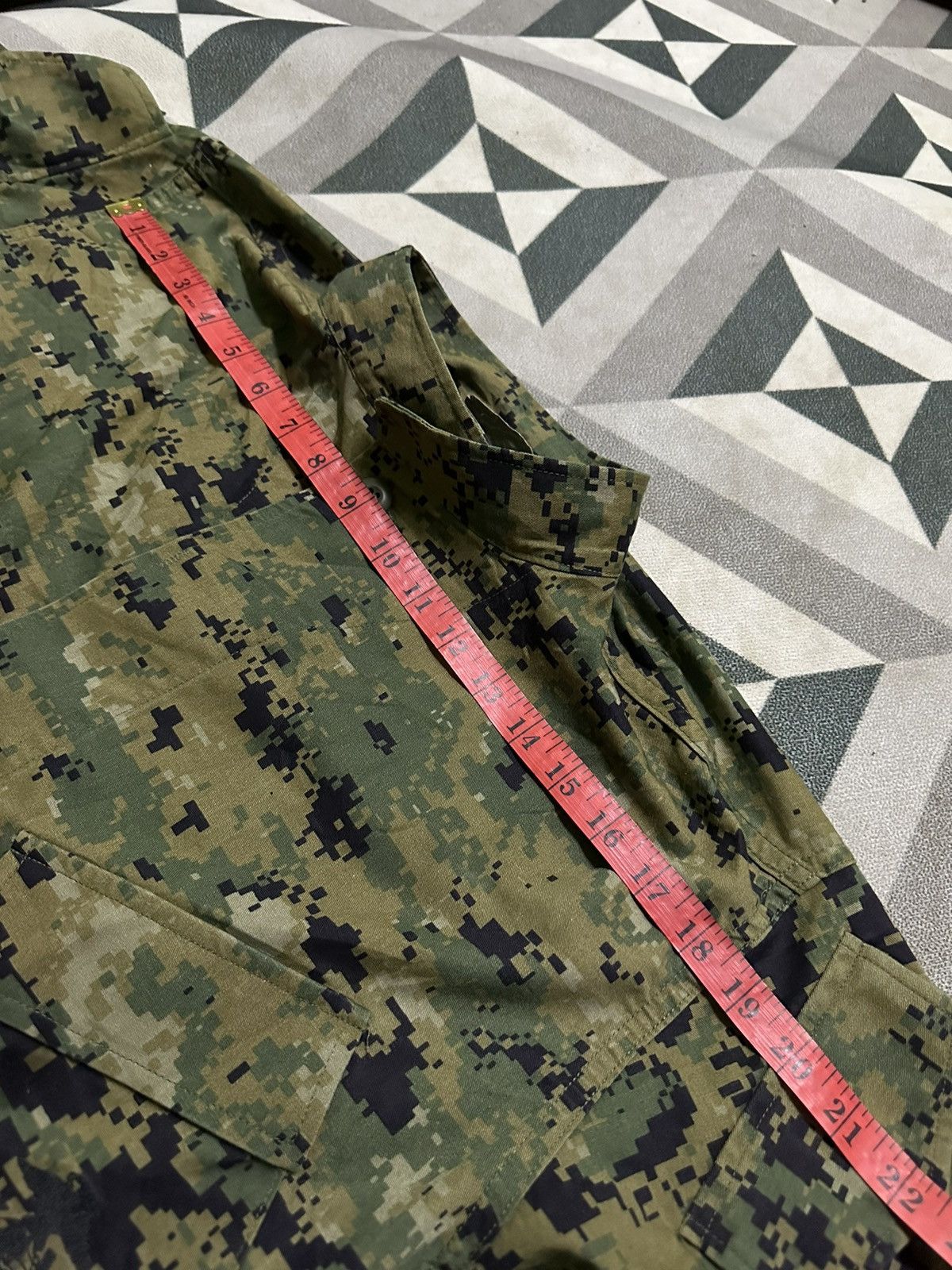 Vintage Vintage USMC woodland camo slang pocket button shirts jacket Size US M / EU 48-50 / 2 - 16 Thumbnail