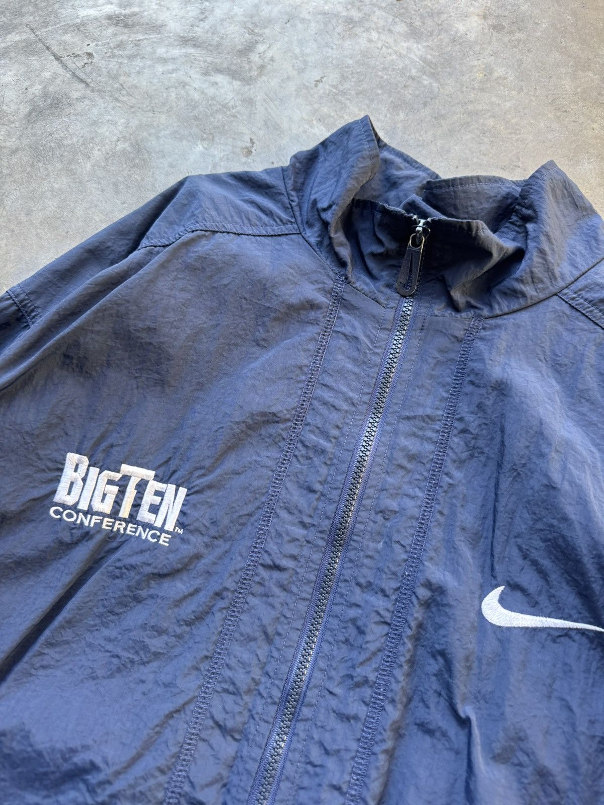 Nike × Vintage Vintage 90’s/y2k BigTen Nike Windbreaker Sports Jacket Size US XL / EU 56 / 4 - 3 Thumbnail