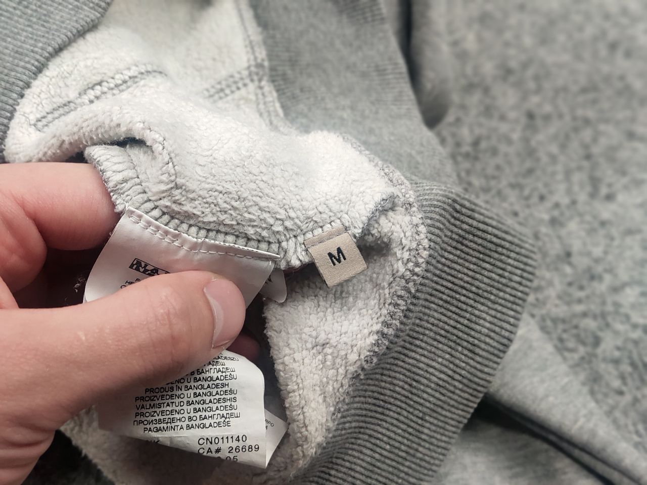 Napapijri Napapijri Balys Full Gray Logo Zip Pullover Sweatshirt Size US M / EU 48-50 / 2 - 17 Thumbnail