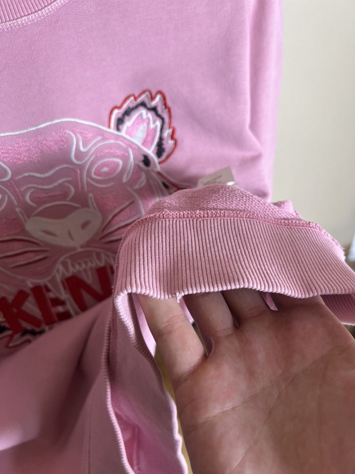 Kenzo Women’s Vintage Y2K Kenzo Sweatshirt Pink Big Logo Size M / US 6-8 / IT 42-44 - 10 Thumbnail