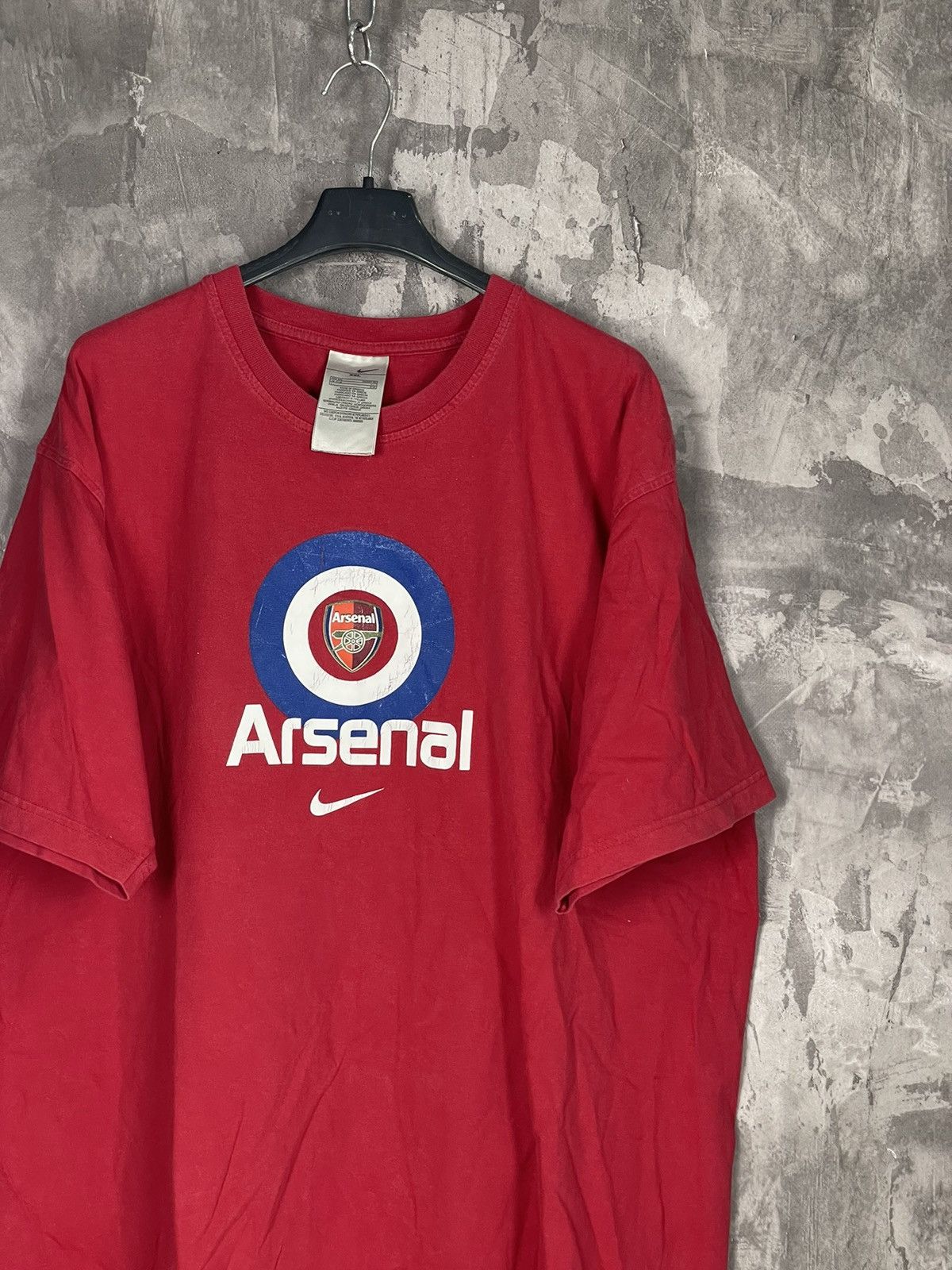 Nike × Vintage Vintage Arsenal Nike soccer 90s Retro T Shirt Size US XXL / EU 58 / 5 - 4 Thumbnail