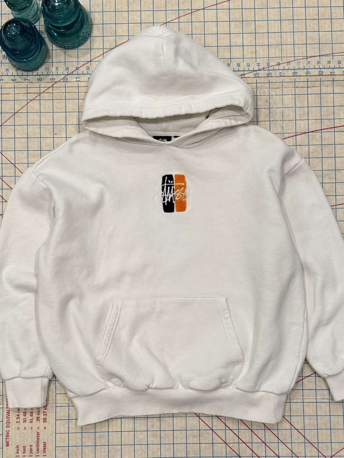Stussy Stussy Pull Over Hoodie White Mens Size XS Small Chest Logo Size US XS / EU 42 / 0 - 2 Thumbnail