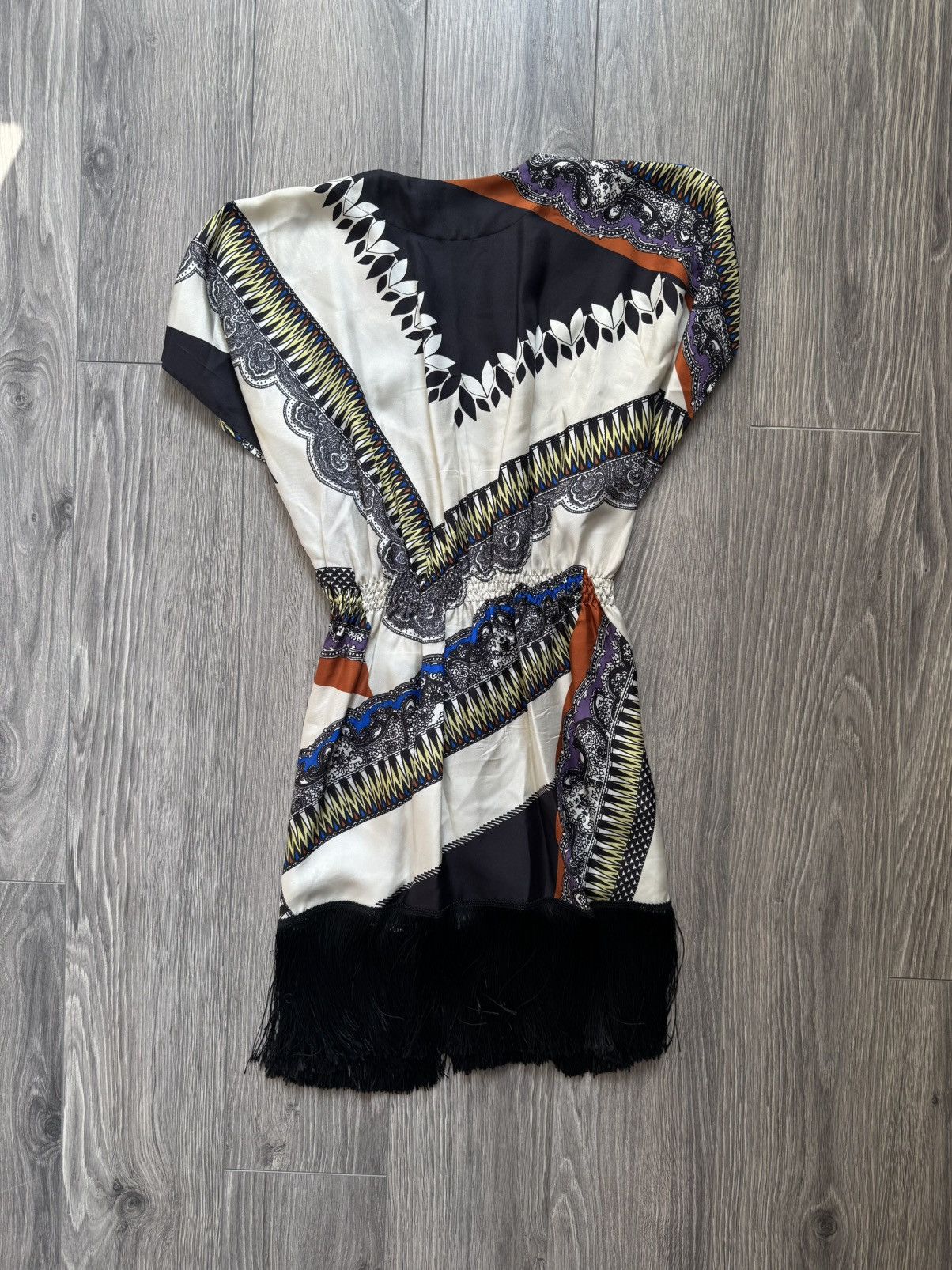 Etro Etro Milano multicolor silk midi fringe dress 40 Size S / US 4 / IT 40 - 7 Thumbnail
