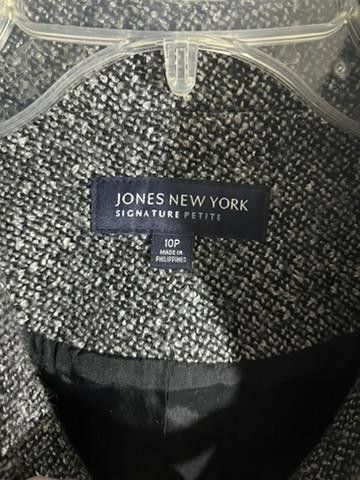 Jones New York Stylish Jones New York Signature Petite Tweed Jacket Size L / US 10 / IT 46 - 2 Thumbnail