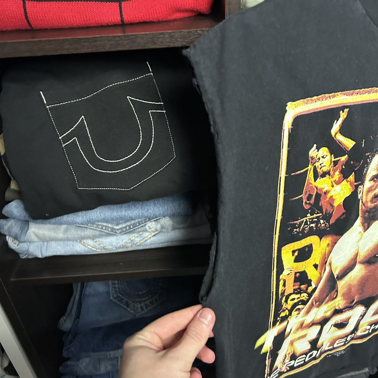 WWE Vintage WWE wrestling The Rock 1999 big logo movie sleeveles Size US M / EU 48-50 / 2 - 6 Thumbnail