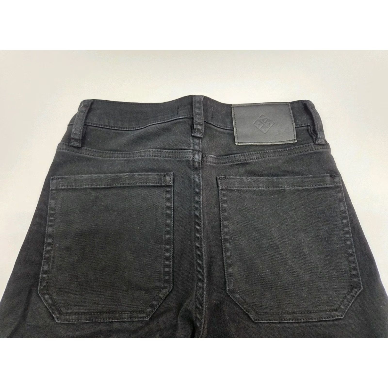 Roark Roark Womens Black Hi-Rise Straight Leg Dark Wash Stretch Denim Jeans 24 #8167 Size 42" / US 20 - 4 Thumbnail