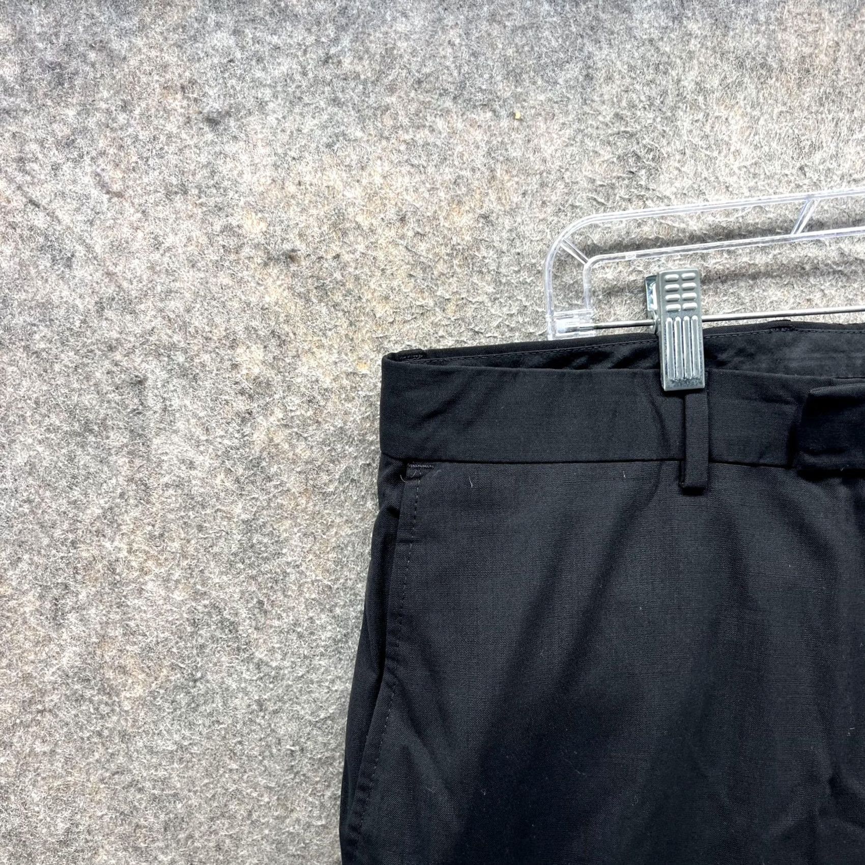 Hugo Boss HUGO BOSS Pants Mens 36R Black Jeffery US Dress Slacks Flat Front Office Regular Waist 42in Straight Leg Bagged-Preowned Mens Size US 36 / EU 52 - 4 Thumbnail